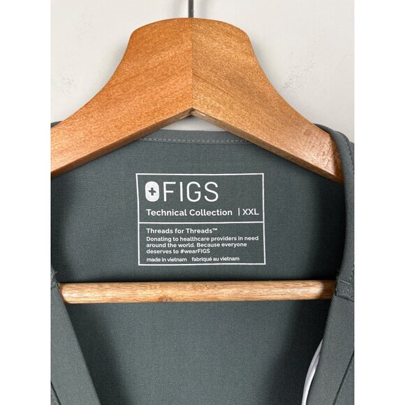 Figs NWT Gray Catarina One- Pocket Scrub Top Women's Sz. 2XL Medical Hospital - Picture 6 of 8